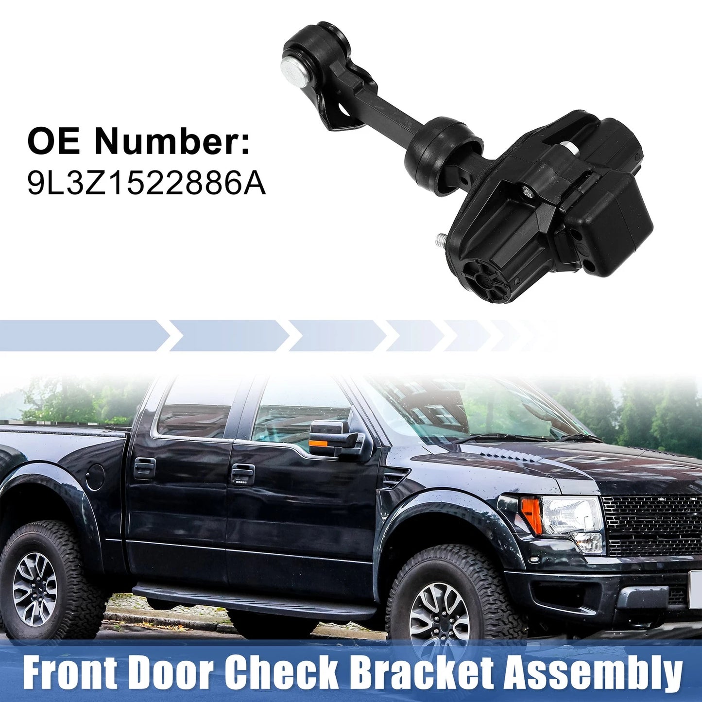 Front Door Check Stop Strap for Ford F-150, Lincoln Mark (2004-2014)