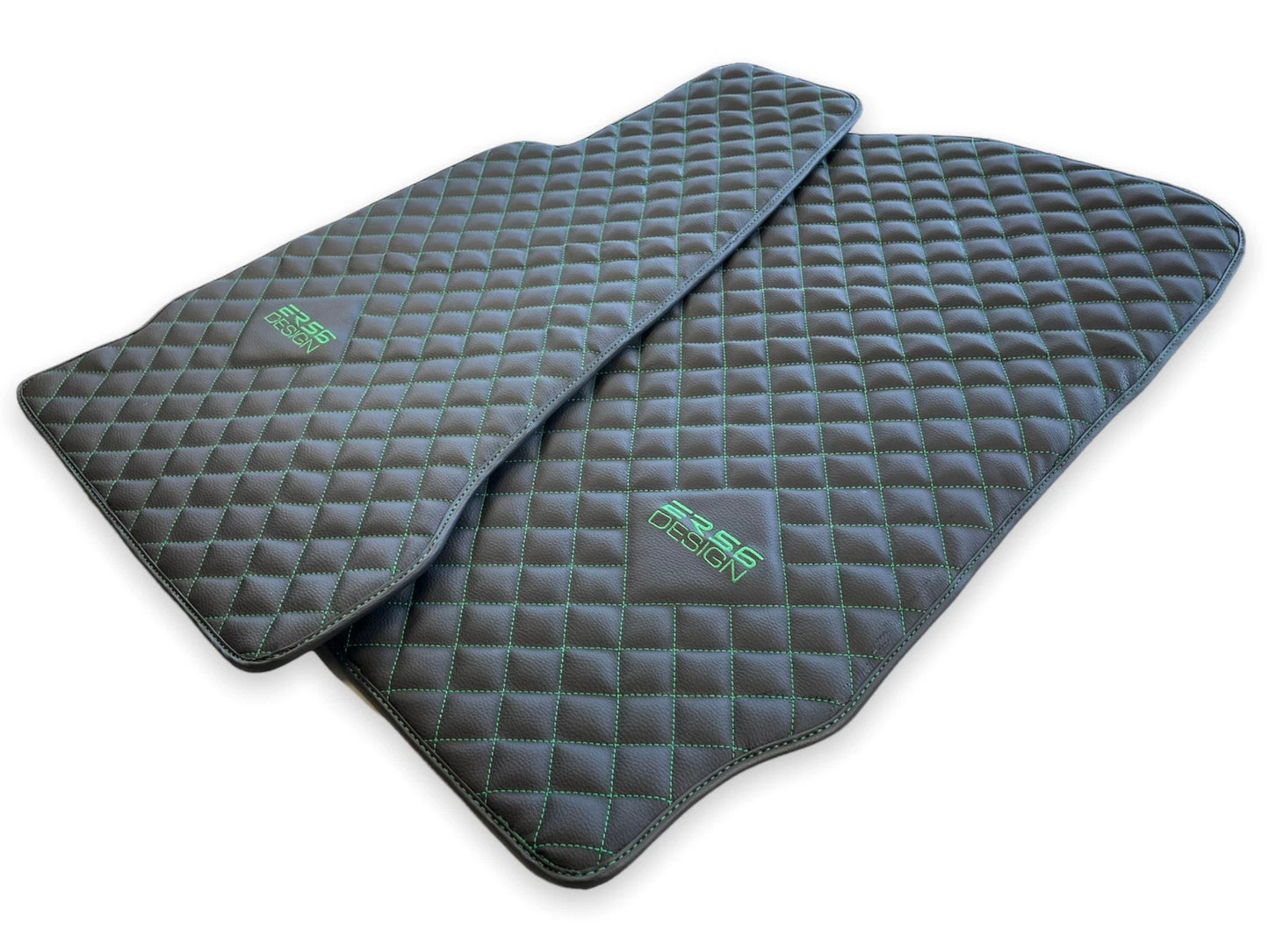 Leather Floor Mats for Aston Martin DB9 Black Carpets (2004-2016)