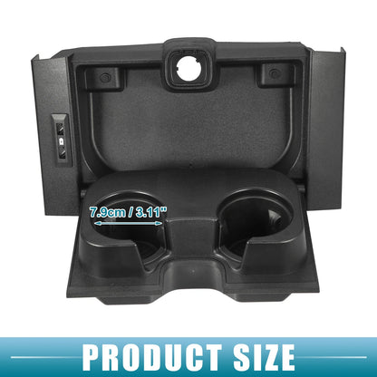 Cup Holder Insert for Ford F-150 2015-2017 - Black Drink Holder 2 x
