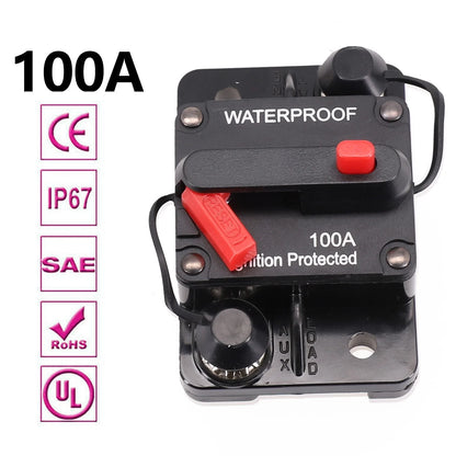 Circuit Breaker Switch for Car/Boat 30A/300A, Manual Reset