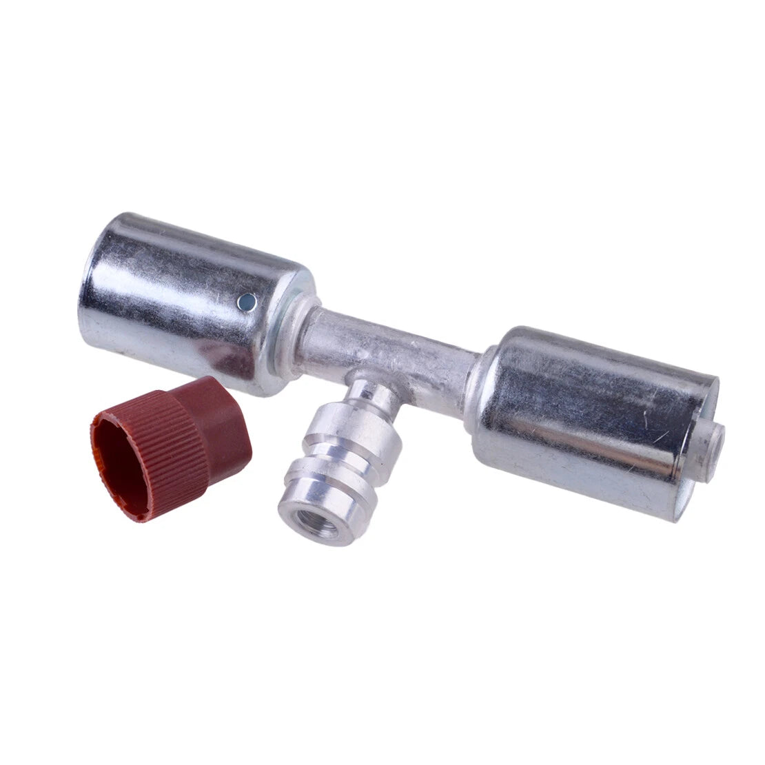 Beadlock AC Crimp Fittings #8 R134a High Pressure Port (Fits Various Models)