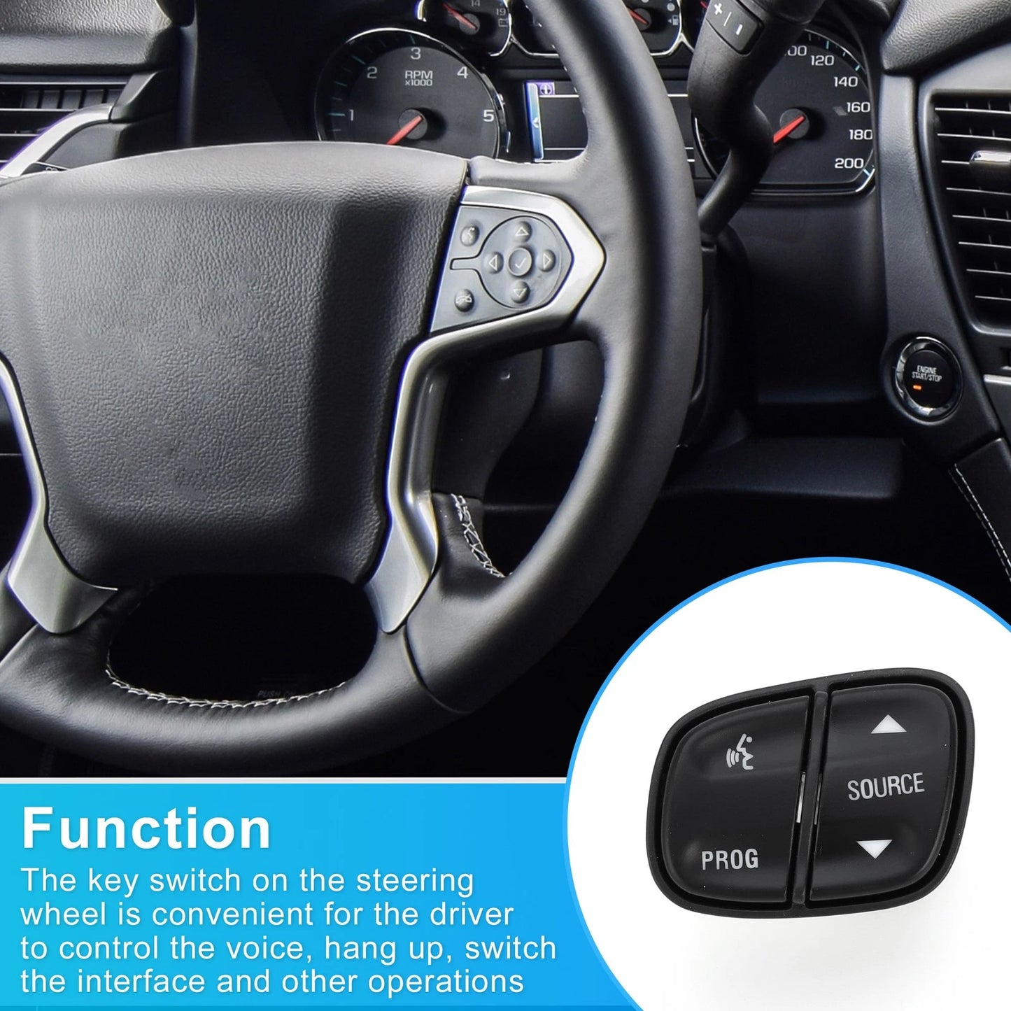 Steering Wheel Control Switch for Cadillac Escalade ESV (2007–2014)