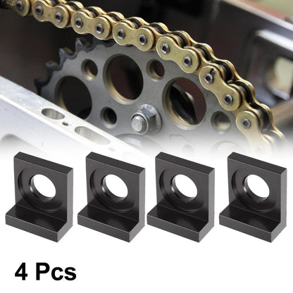 4pcs 15mm Dia Hole Chain Adjuster Block Tensioners for Motorcycle