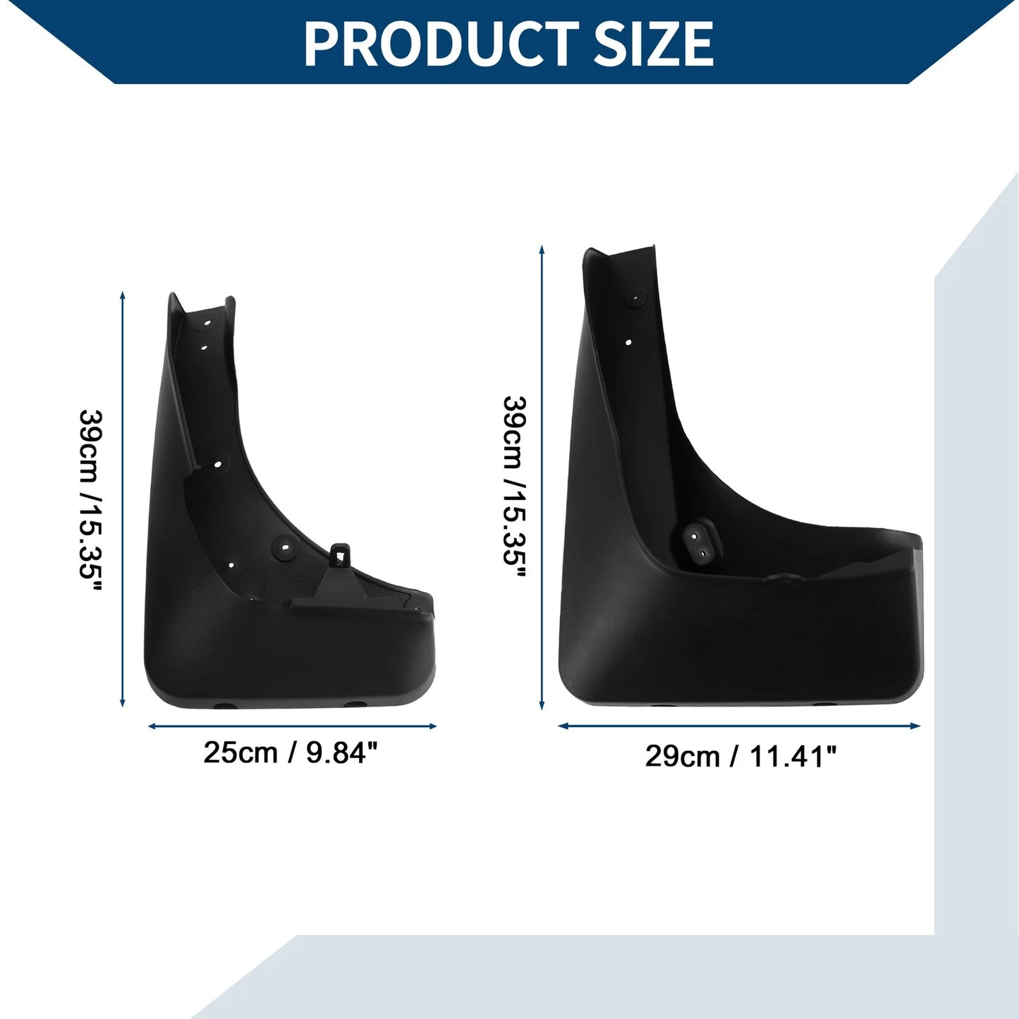 Mud Flaps Splash Guards 1 Set for BMW X5 (2008-2018)