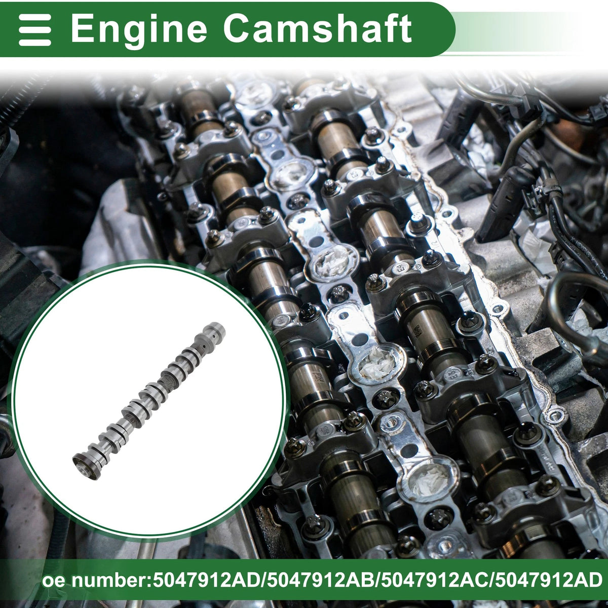 Air Intake Engine Camshaft for Jeep Grand Cherokee (2016-2024) 1 x Pcs