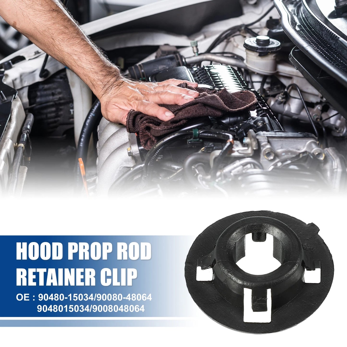 Bonnet Prop Rod Clips for Toyota Matrix (2003-2008)