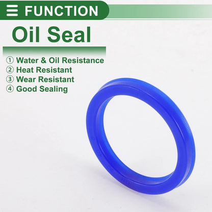 Oil Seal / 32x40x5mm / Seal Ring Shaft Seal TPU, High Pressure Blue 5 Pcs