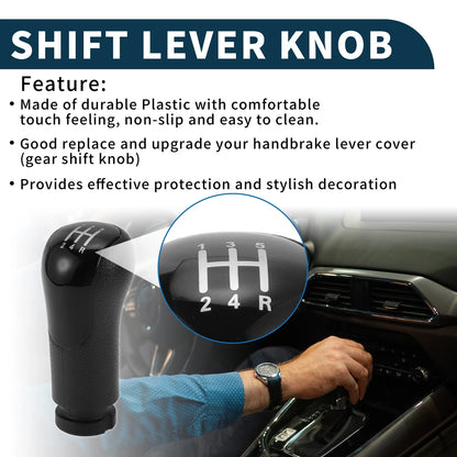 5 Speed Manual Gear Shifter Knob for Ford Fiesta MK6 (2001-2010)