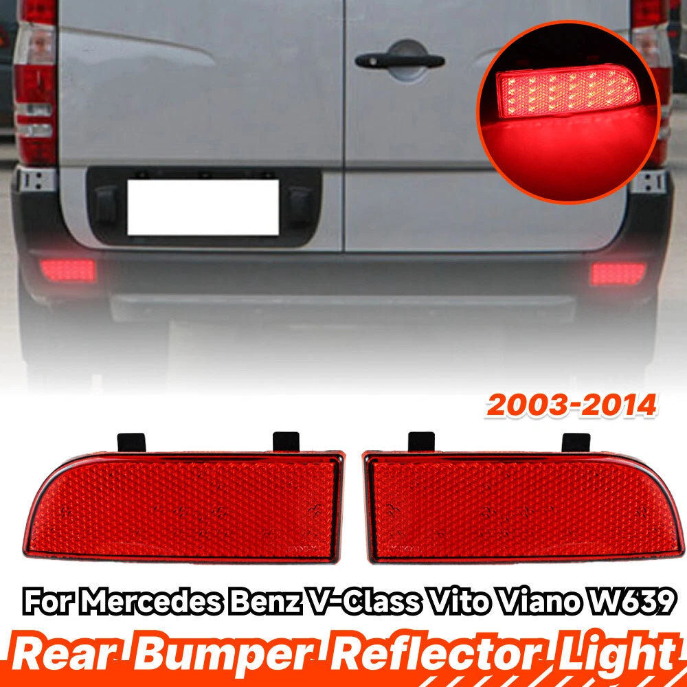 LED Rear Bumper Reflector Brake Light Tail Lamp for Mercedes W639 (2003–2014)
