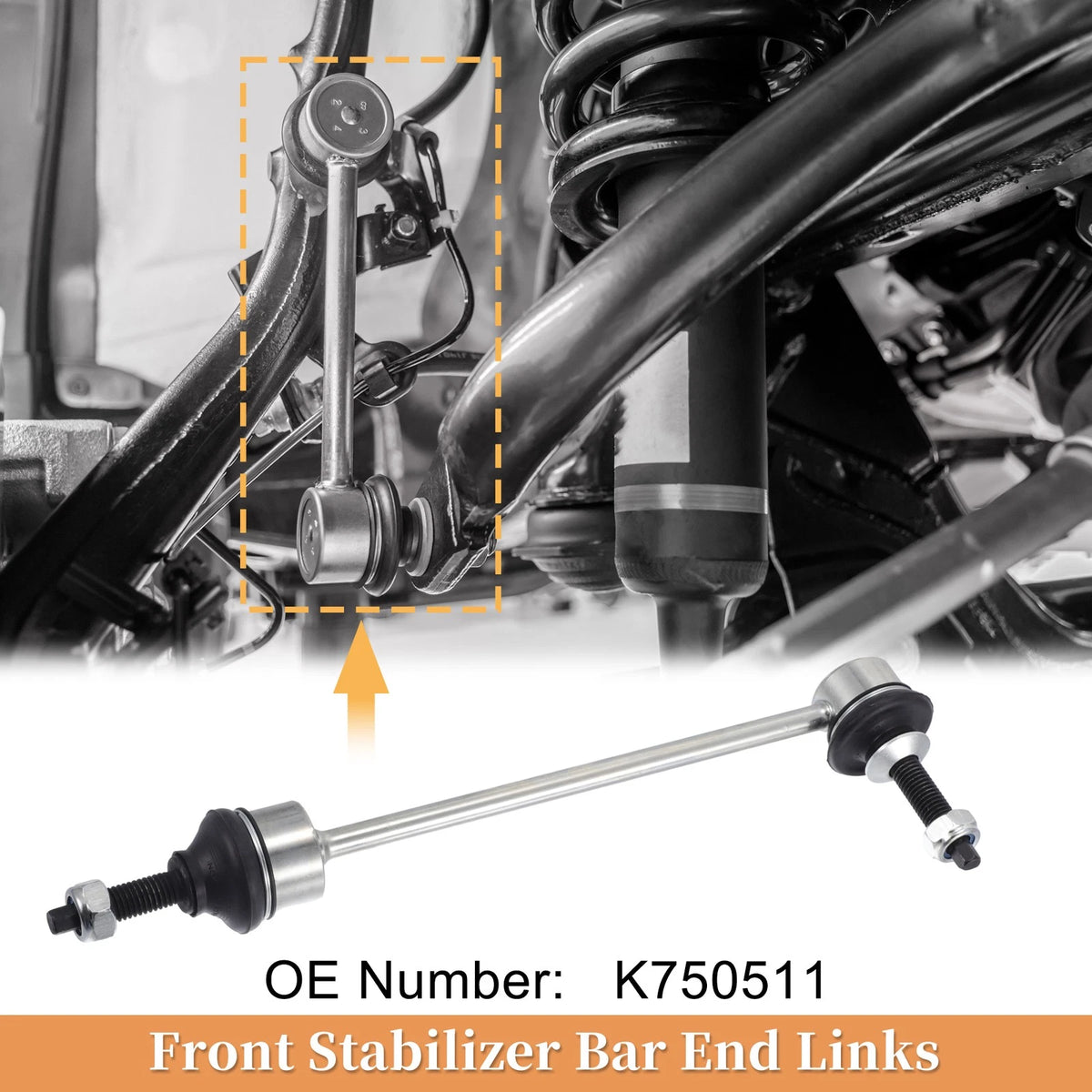 2 x Front Stabilizer Sway Bar Links for Ford F-150 (2010-2014) 4WD