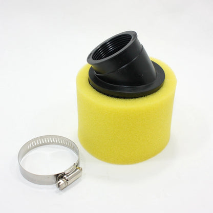 45mm Yellow Bent Angled Foam Air Filter Pod for PIT PRO Quad Dirt Bike ATV