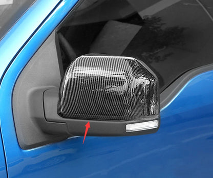 ABS Carbon Fiber Rearview Side Mirror Covers for Ford F150 (2015-2019)