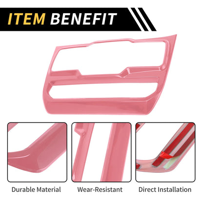Dashboard Center Control Panel Cover for Jeep Wrangler JL JLU (2018-2024) Pink