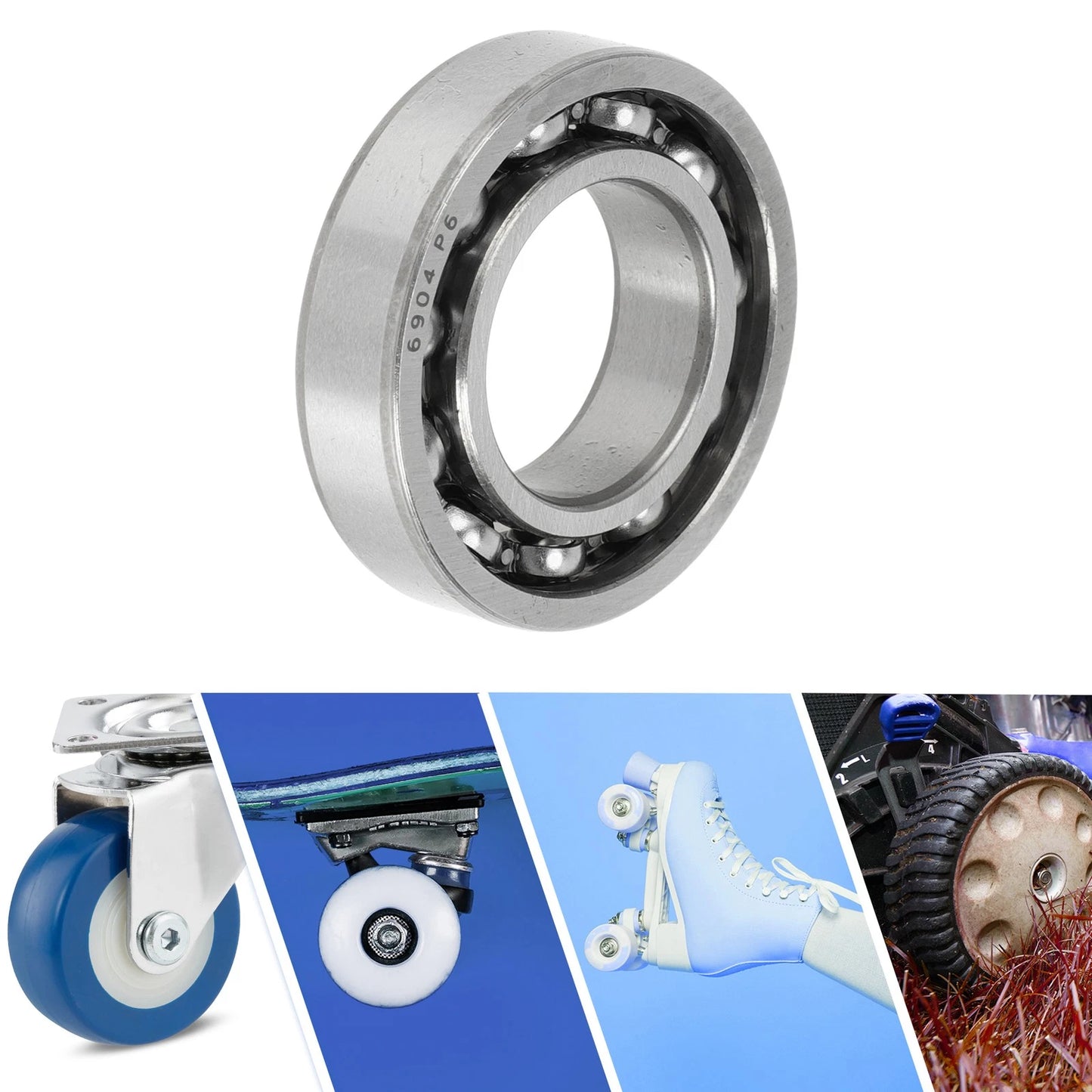 20x37x9mm Deep Groove Ball Bearings for Scooter Skateboard Wheel