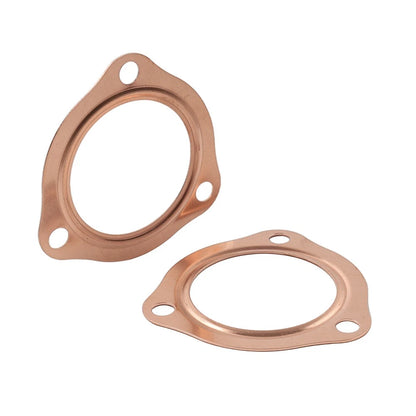 2 x 2.5" Copper Header Pipe Collector Flange Gaskets for Chevy SBC BBC (1960-2023)