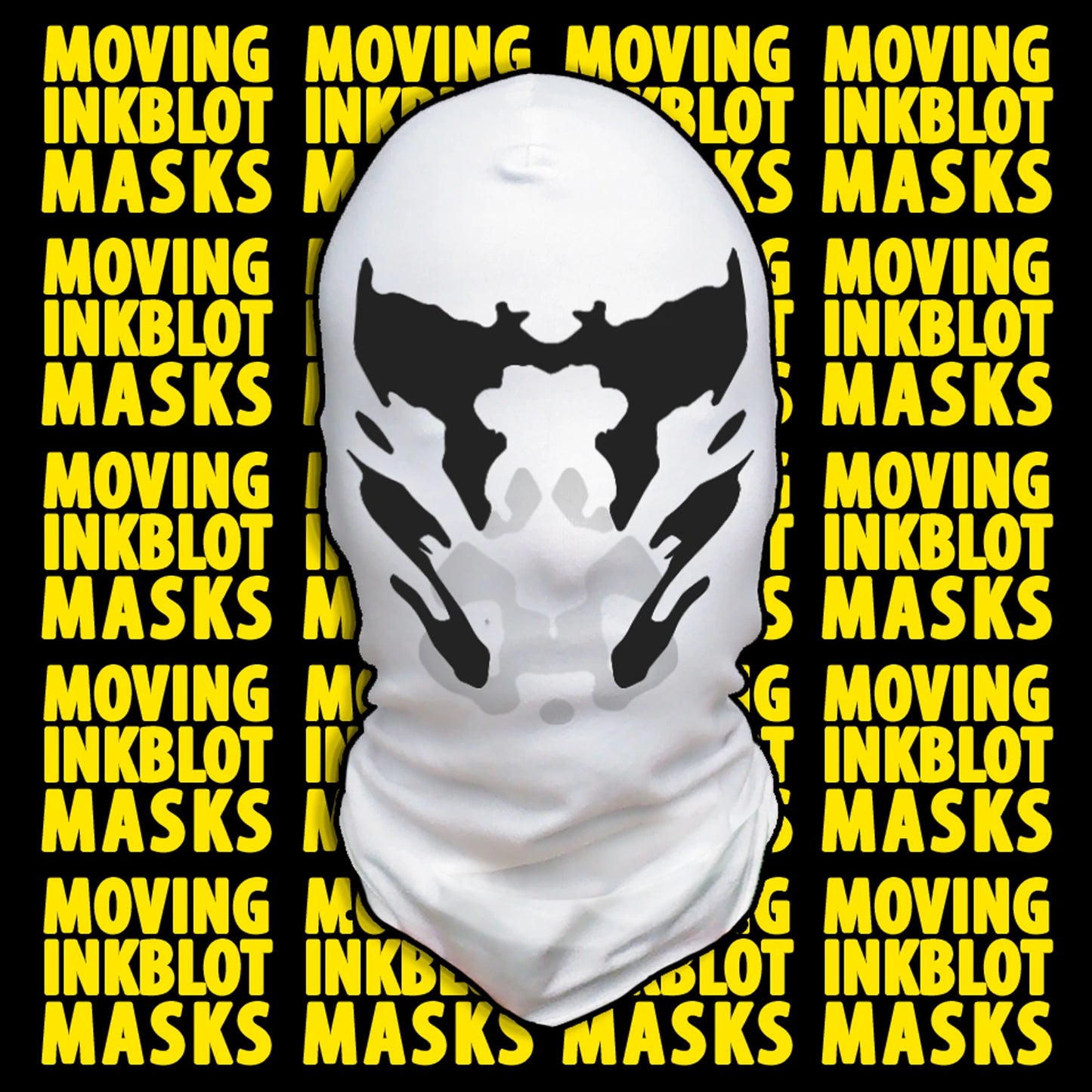 Rorschach Moving Inkblot Mask for Loonatic Halloween Costume