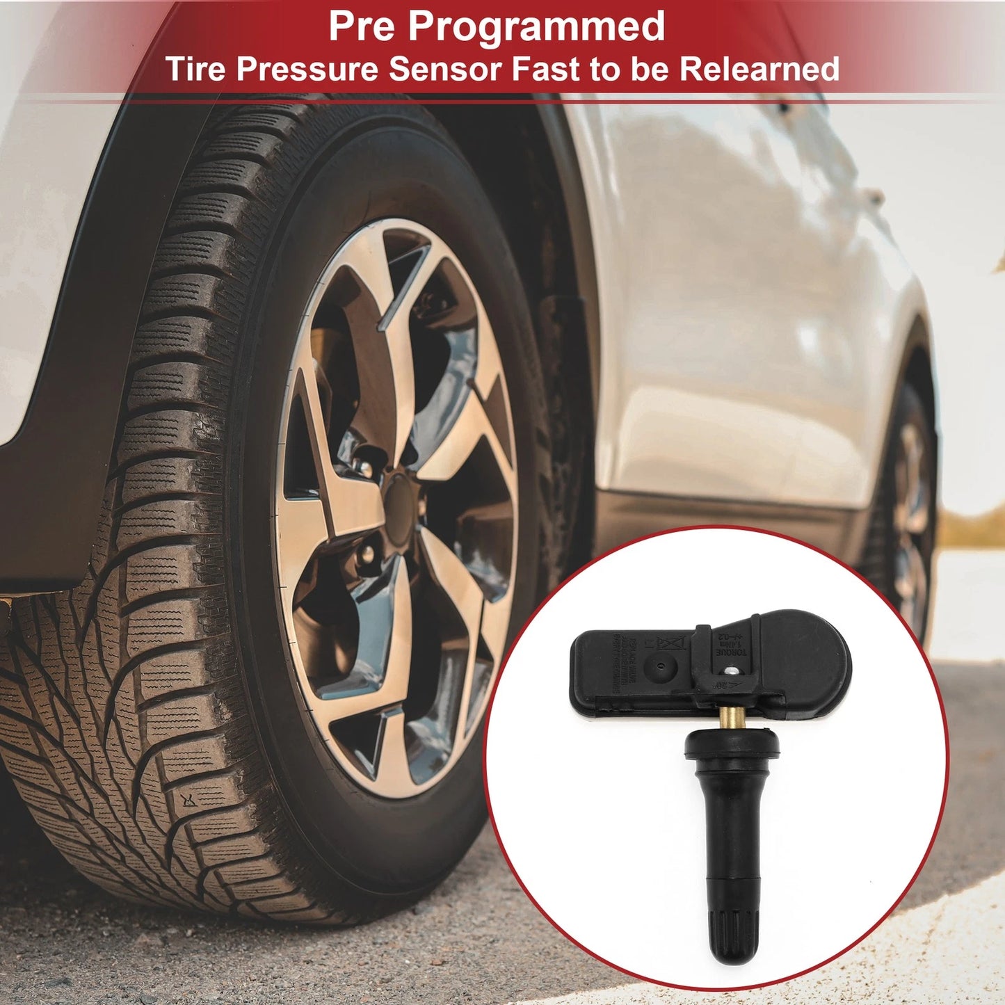 Tire Pressure Sensor 433MHz for Kia Stinger 2.0L (2017-2018) 1 Pcs