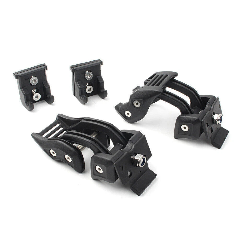 Hood Lock Latch Catch for Jeep Wrangler JK 2007-2017 Black Aluminum