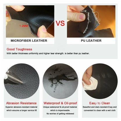 Leather Center Console Lid Armrest Cover for Toyota RAV4 (2016-2018)