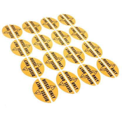 Diesel Only Yellow Sticker Door Gasoline Decal for Truck Tank Car