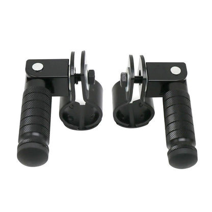 Folding Rearsets Footrest Pegs for Motorbike Black CNC