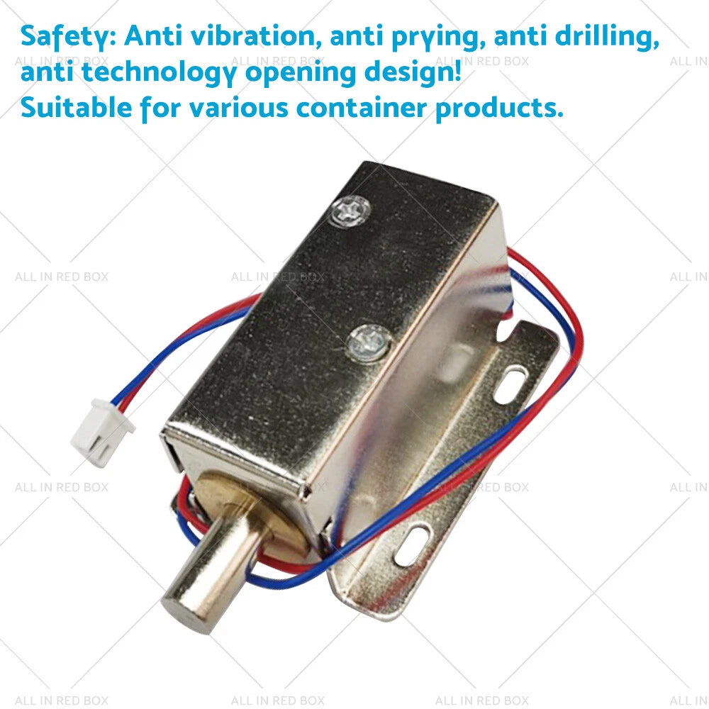 12V Electric Release Solenoid Latch Lock for Car (0.6A)