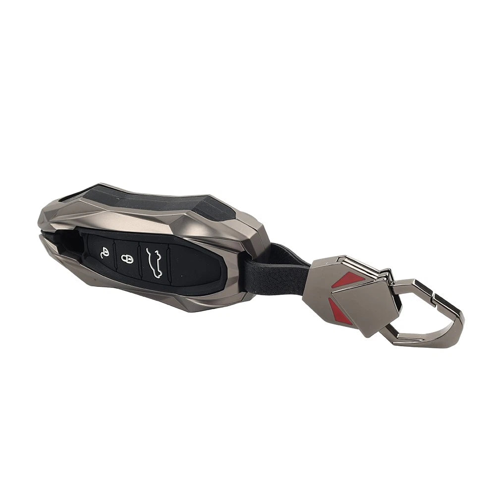 Black Smart Key Fob Cover Case for Porsche Cayenne Coupe (2018-2025)