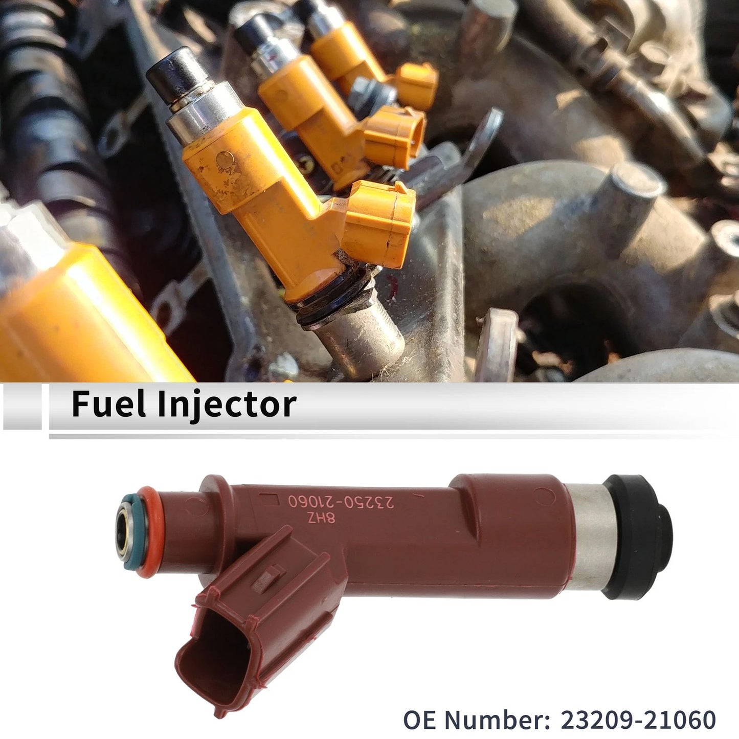 Fuel Injector 1 x No.23209-21060 for Toyota Yaris 1.5L (2005-2013)