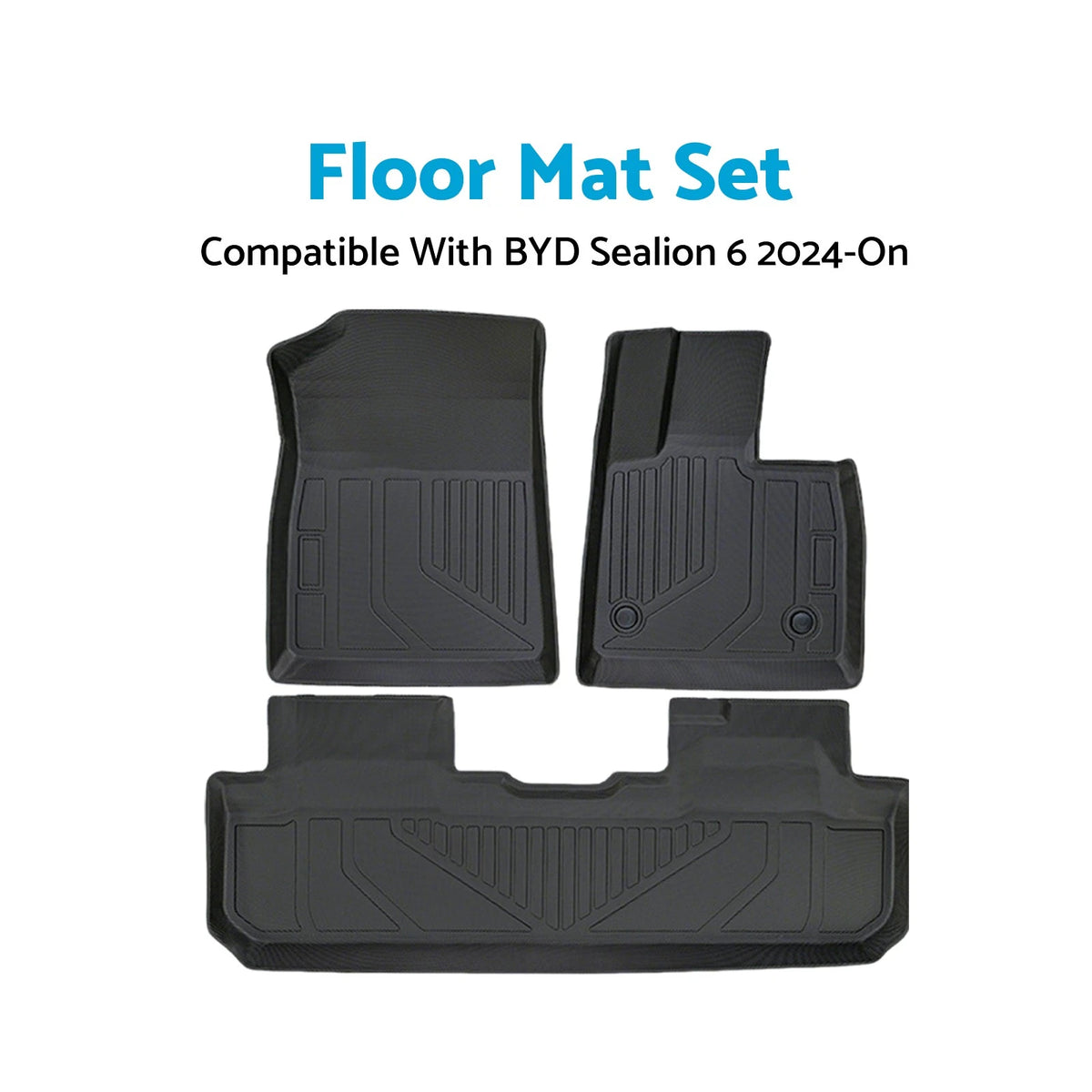 TPE Waterproof Anti-Slip Floor Mat Set for BYD Sealion (2024-On)