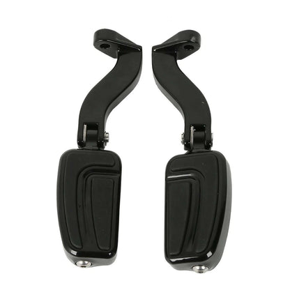 Black Rear Passenger Footpeg for Harley Touring Road King FLHR (1993-2022)