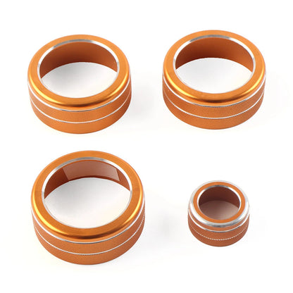 4x AC Climate Control Knob Ring Covers for Honda Civic (2022 - Present)
