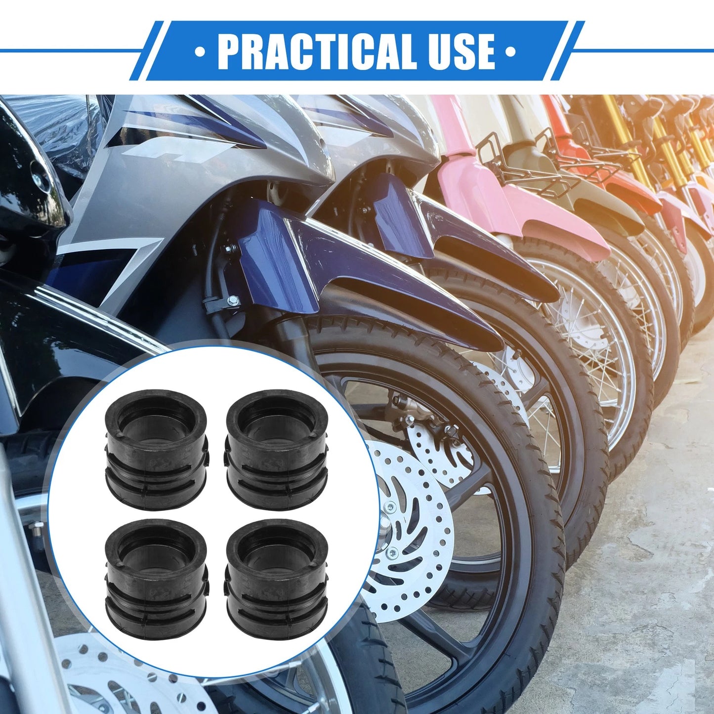 Carburetor Intake Manifold Boot Kit for Kawasaki Ninja 900R ZX900A (1984–1986)