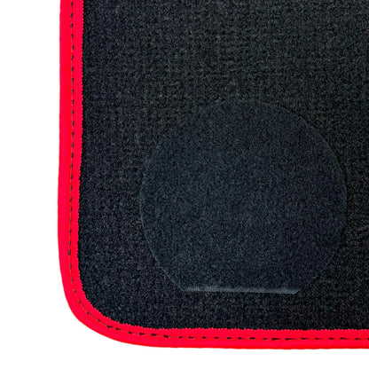 Black Floor Mats for BMW 3 Series M3 E30 with Red Trim (1986-1991)