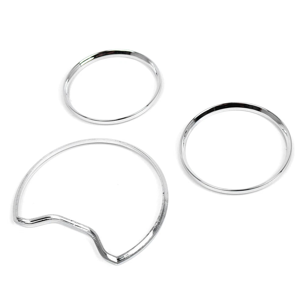 Speedometer Gauge Dial Rings Bezel Trim for Mercedes Benz C E CLK Class (2003-2009)