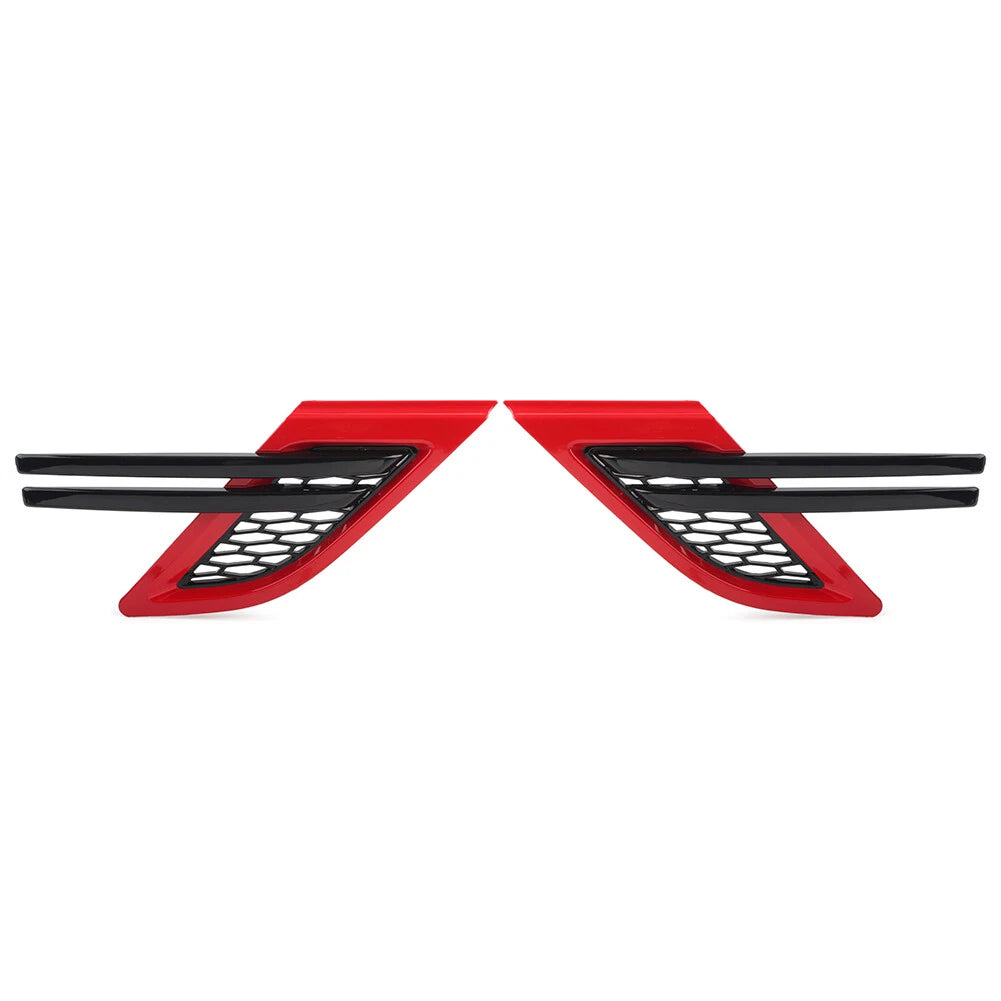 Red Black Side Fender Mesh Grille for Land Rover Range Rover Sport (2014-2017)