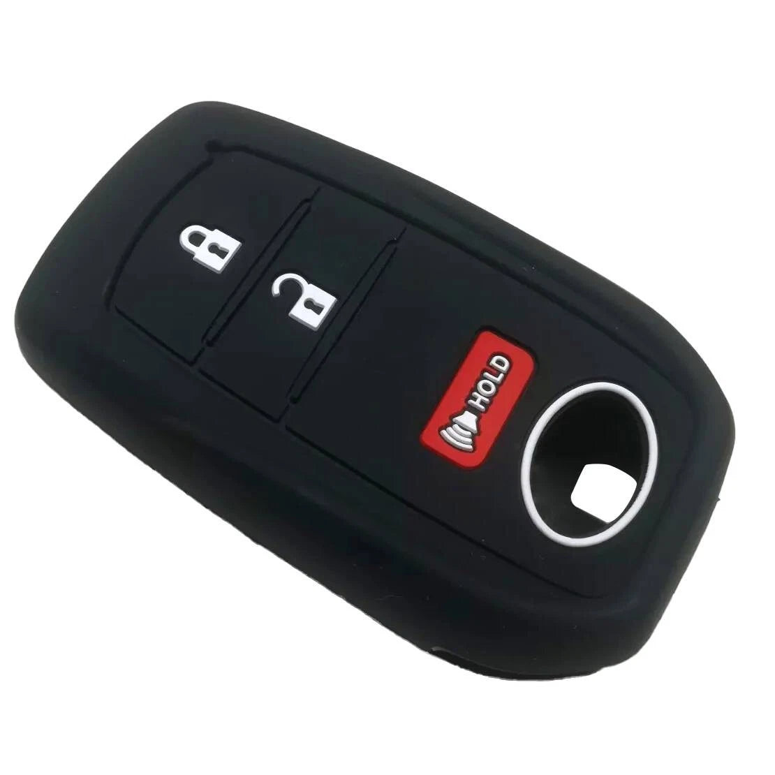 2 x Silicone Key Case Covers for Toyota Tundra Tacoma Sequoia Prius (2000-2023)