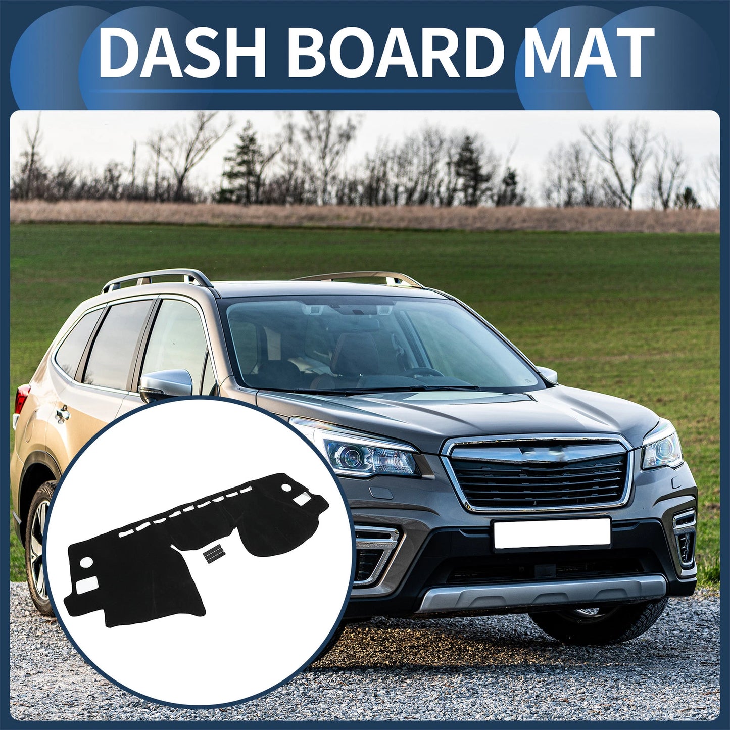 Dashboard Cover Mat for Subaru Forester XVGT Impreza GT Black