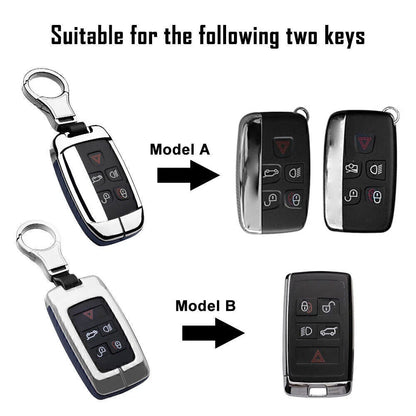 Leather Key Fob Cover Case for Land Rover Discovery, Range Rover, Jaguar