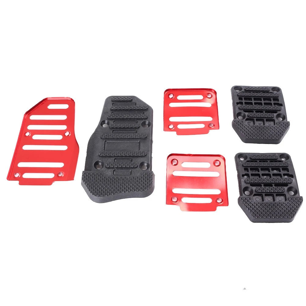 Aluminum Anti-Slip Foot Pegs for Car Manual - Red (Sport Pedals)