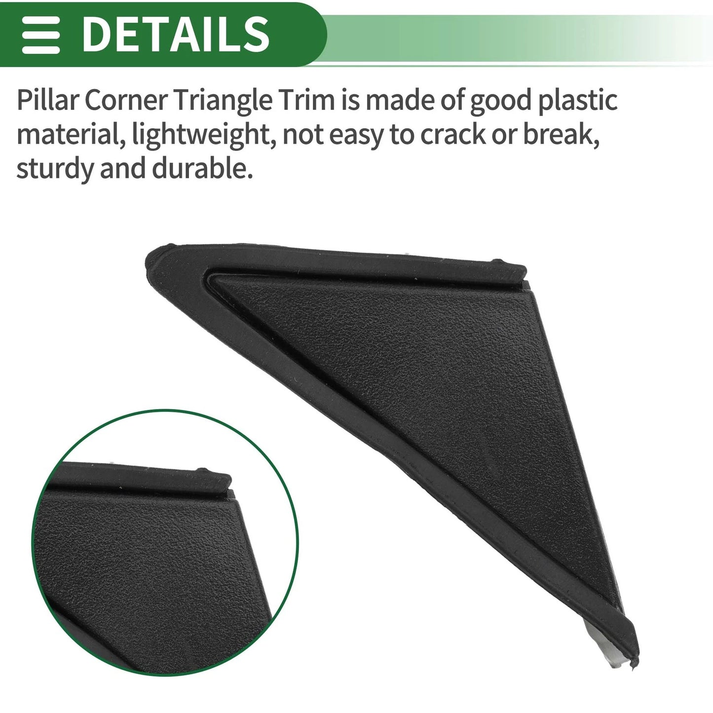 Front Right Pillar Triangle Trim for Kia Sportage (2011-2016)