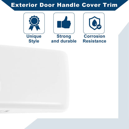 White Exterior Door Handle Cover Trim for Land Rover LR4 / Discovery 4 (2010-2016)