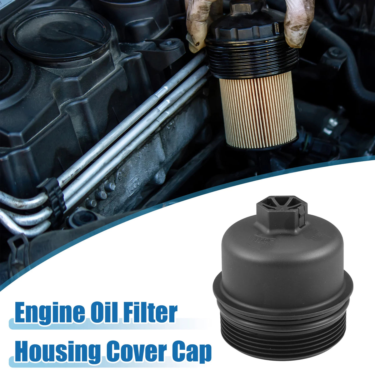 Engine Oil Filter Housing Cover for Land Rover DEFENDER 2.4L (2007-2016)