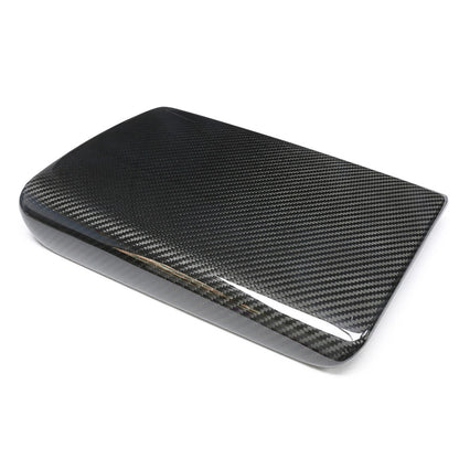 1x Center Console Armrest Cover for Tesla Model S (2021-2023) Carbon Fiber