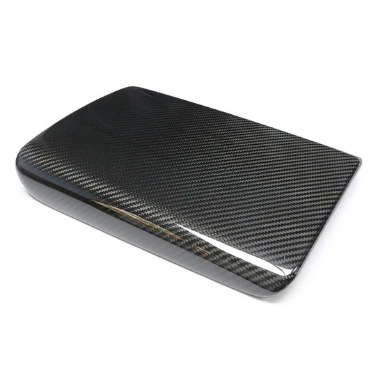 1x Center Console Armrest Cover for Tesla Model S (2021-2023) Carbon Fiber