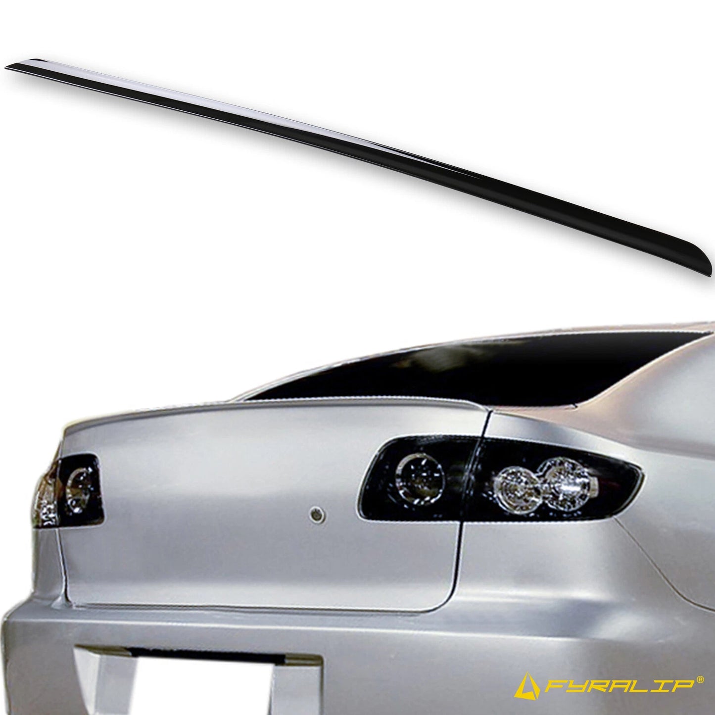 16W Black Pearl Boot Lip Spoiler for Mazda 3 BK (2003-2008)