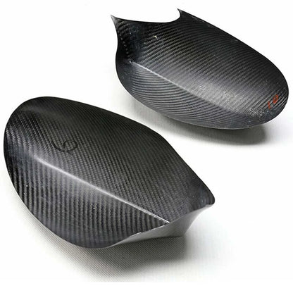 Real Carbon Fiber Side Mirror Cover Cap For BMW 1 Series E87 120i 130i 2007-2008