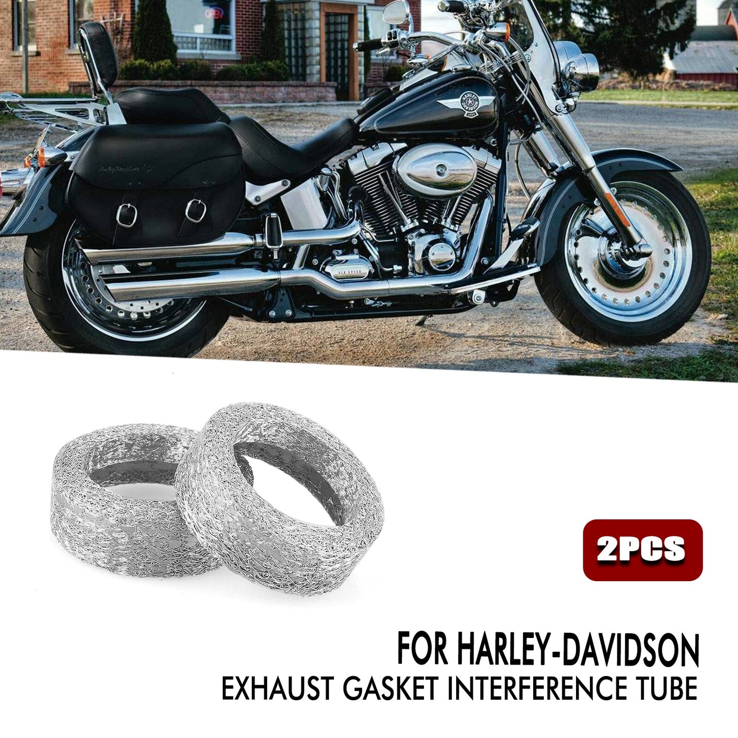 Exhaust Gasket for Harley Softail Sportster Heritage (2000-2023)