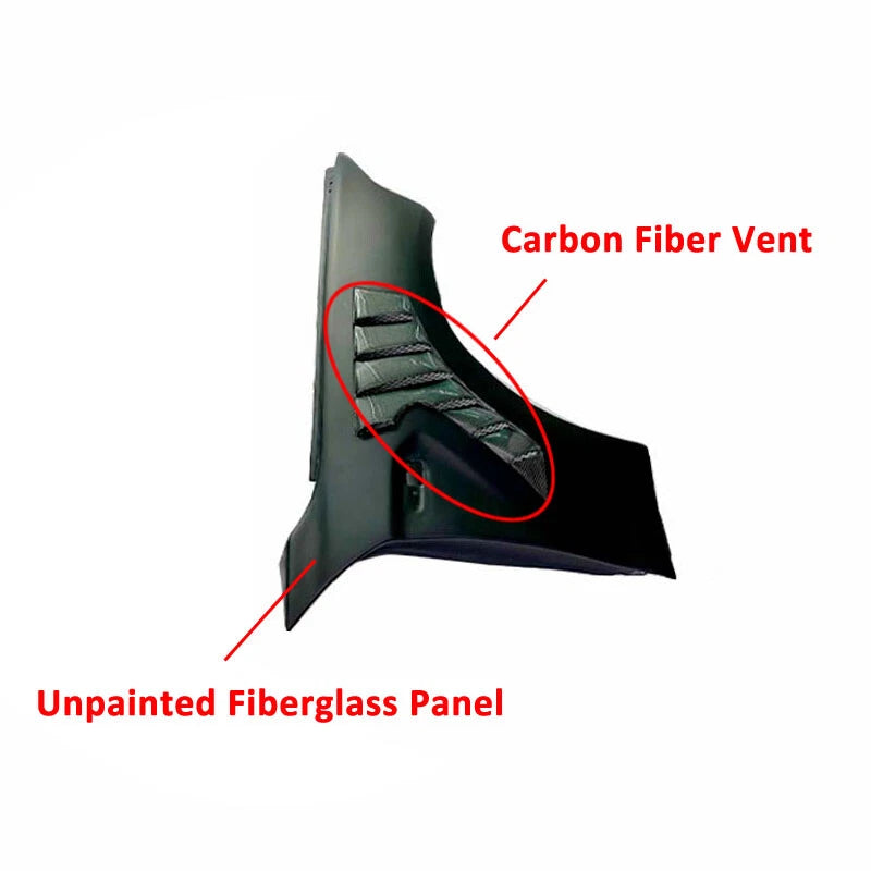 Unpainted (Carbon Vent) Front Fenders for BMW M2 F87 2016-2021