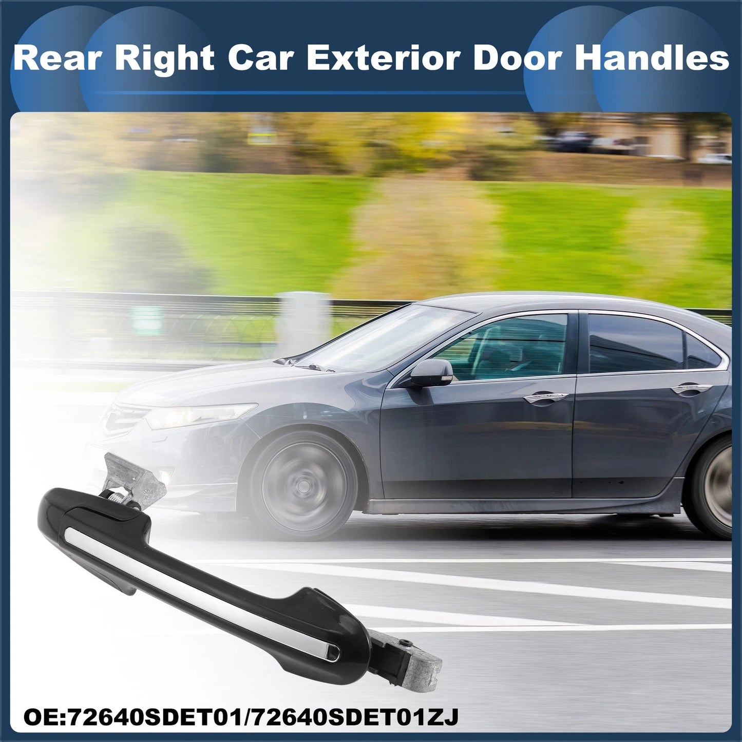 Rear Right Exterior Door Handle for Honda Accord (2003-2007)
