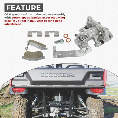Rear Right Brake Caliper for Honda Big Red 700 MUV700 (2009–2013)